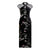 Elegant Retro Chinese Style Velvet Floral Daily Modified Qipao Cheongsam