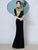 Luxury Velvet Cheongsam Qipao Dress Long Fitted Mermaid Evening Gown