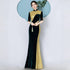 Luxury Velvet Cheongsam Qipao Dress Long Fitted Mermaid Evening Gown