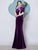 Luxury Velvet Cheongsam Qipao Dress Long Fitted Mermaid Evening Gown