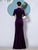 Luxury Velvet Cheongsam Qipao Dress Long Fitted Mermaid Evening Gown