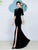 Luxury Velvet Cheongsam Qipao Dress Long Fitted Mermaid Evening Gown