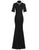 Luxury Velvet Cheongsam Qipao Dress Long Fitted Mermaid Evening Gown