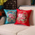 Peony Embroidered Chinese Style Pillow Cover for Sofa and Bed