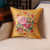 Peony Embroidered Chinese Style Pillow Cover for Sofa and Bed