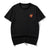 100% Cotton Round Neck Dragon Embroidery Short Sleeve T-shirt