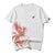 100% Cotton Round Neck Phoenix Embroidery Short Sleeve T-shirt