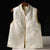 Traditional Chinese Stand Collar Vintage Vest Brocade Jacquard Waistcoat for Young Women