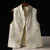 Traditional Chinese Stand Collar Vintage Vest Brocade Jacquard Waistcoat for Young Women