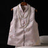 Traditional Chinese Stand Collar Vintage Vest Brocade Jacquard Waistcoat for Young Women