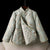 Autumn Winter Quilted Thickened Vintage Mandarin Collar Cotton Jacket for Women