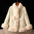 Faux Fox Fur Chinese-Style Mid-Length Down Coat - Thick and Warm Tang Jacket for Women