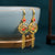 Original Vintage Chinese Style Enamel Hollow Plum Blossom Tassel Earrings