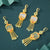 Original Vintage Chinese Style Enamel Hollow Tassel Earrings