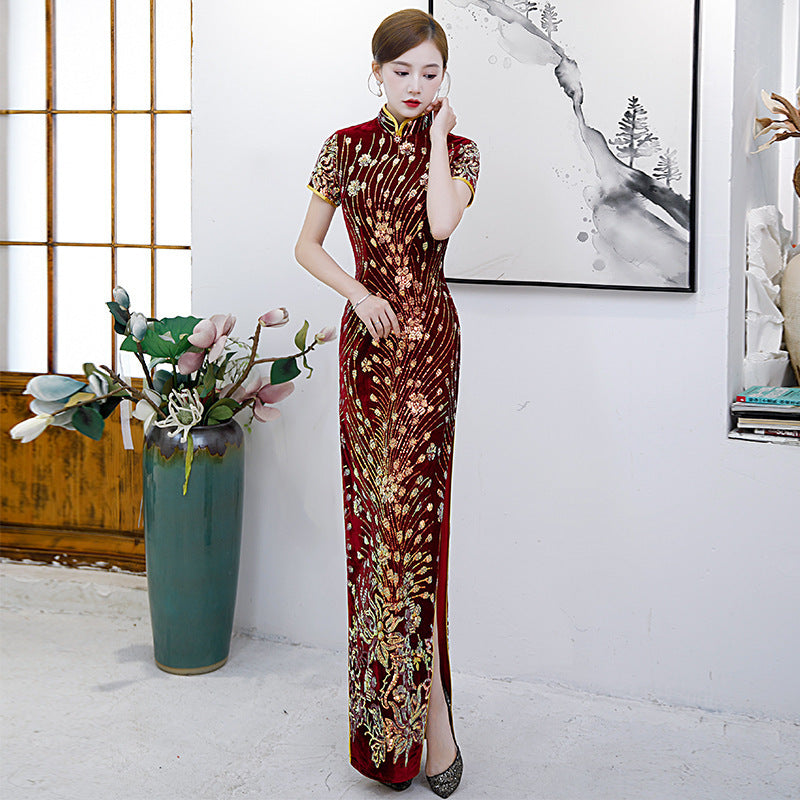 Sequin cheongsam clearance