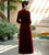 Velvet Embroidered Slim-Fit Qipao Dress – Long Sleeve Autumn Winter Wear