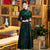 Slim-Fit Long Sleeve Ao Dai Qipao Dress – Non-Slit Style for Autumn Winter