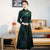 Slim-Fit Long Sleeve Ao Dai Qipao Dress – Non-Slit Style for Autumn Winter