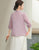 Traditional Chinese Embroidered Blouse Tea Ceremony Zen Top