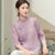 Traditional Chinese Embroidered Blouse Tea Ceremony Zen Top