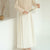 Elegant White Hanfu Skirt for Autumn Winter Versatile Pleated Tulle Midi Skirt for Work