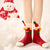 Christmas Coral Fleece Socks - Thick Winter Warm Cotton Socks for Men & Women 4pk