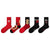 Red Socks for Women - Mid-Calf Socks for 2025 Year of the Snake, Gift & Wedding Pair 5pk