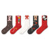 Red Socks for Women - Mid-Calf Socks for 2025 Year of the Snake, Gift & Wedding Pair 5pk