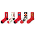 Red Socks for Women - Mid-Calf Socks for 2025 Year of the Snake, Gift & Wedding Pair 5pk