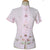 Camisa china de mezcla de seda con bordado floral y cuello mandarín