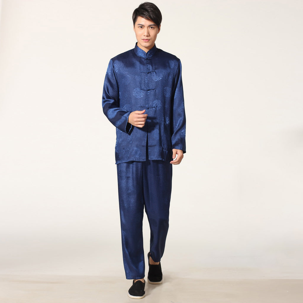 Brocade Auspicious Pattern Traditional Chinese Kung Fu Suit – IDREAMMART