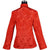Veste chinoise réversible en brocart noir et rouge motif auspicieux