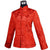 Veste chinoise réversible en brocart noir et rouge motif auspicieux