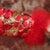 Abito da cerimonia nuziale cinese con gonna in raso superiore in broccato con collo e polsini in pelliccia