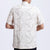 Chinesisches Kung-Fu-Hemd aus Baumwolle mit Kurzarm-Drachenstickerei