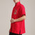 Camisa de kung fu chino de algodón con firma de manga corta con bordado de dragón