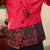Kalligraphie Unterkante Taft Chinesische Jacke Muttermantel