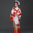 Kimono japonés tradicional con patrón de retrato de dama