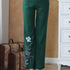 Pantalones de mujer estilo chino de algodón con estampado de Lotus Signature