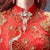 Phoenix Appliques Neckholder Top in voller Länge Meerjungfrau chinesisches Hochzeitskleid