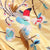 Manteau de style chinois à broderies florales et phénix