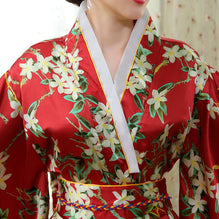 FREE SHIPPING !! Vintage Kimono Yukata Silk Robe Cardigan Multicolour Nice design selling