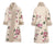 Abrigo acolchado de mujer de estilo chino con bordado floral de grado superior
