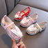 Chaussures de broderie florale chinoises traditionnelles pour filles
