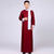Veste chinoise avec manteau en mandarin rétro en tissu côtelé avec écharpe