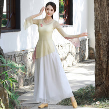 Round Neck Chinese Style Yoga Wear Dance Costume – IDREAMMART