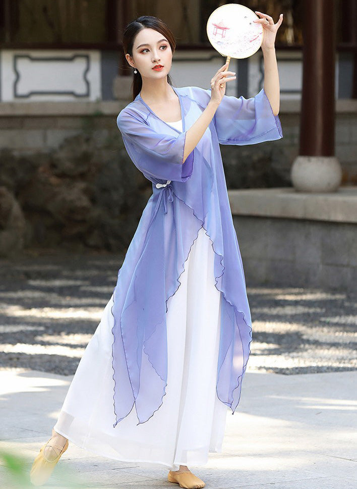 Round Neck Chinese Style Yoga Wear Dance Costume – IDREAMMART