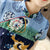 Tuta da donna in stile cinese con top in cheongsam floreale