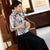 Camicetta cinese elegante mezza manica floreale in spandex cheongsam Top