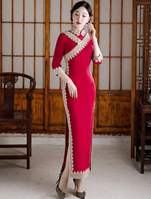 Traditional chinese silk on sale dress